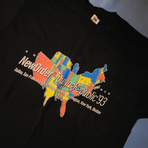 New Order vintage 90s us tour shirt - Picture 3 of 7